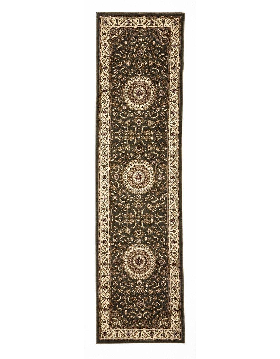 Sydney Collection Medallion Rug Green with Ivory Border - Cozy Rugs Australia