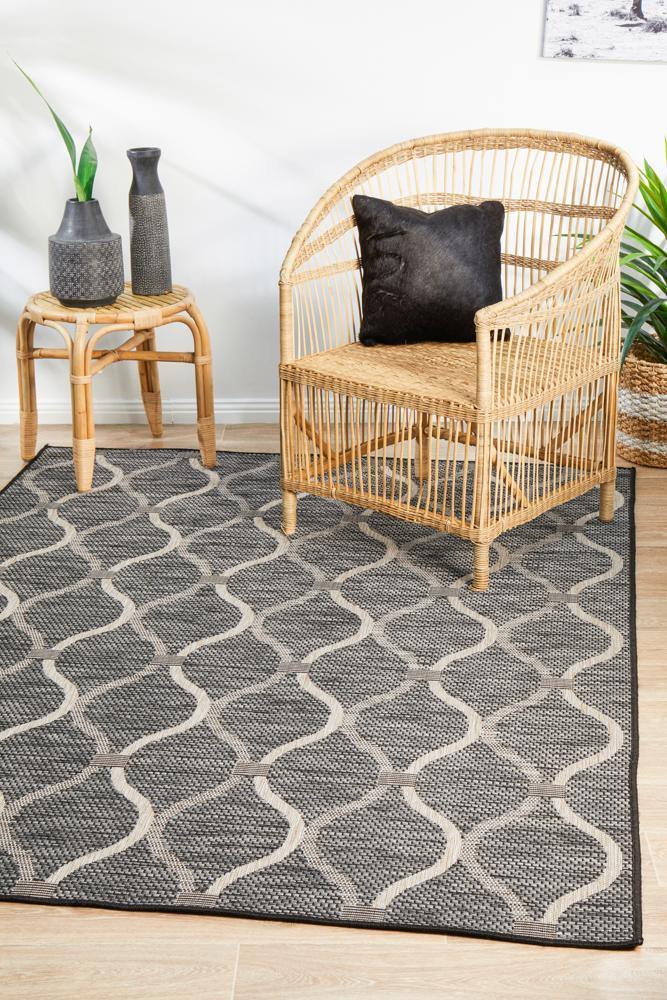 Rug Culture Terrace 5501 Black - Cozy Rugs Australia