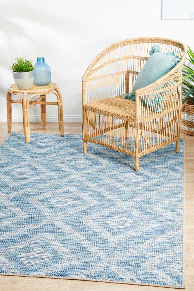 Rug Culture Terrace 5504 Blue - Cozy Rugs Australia