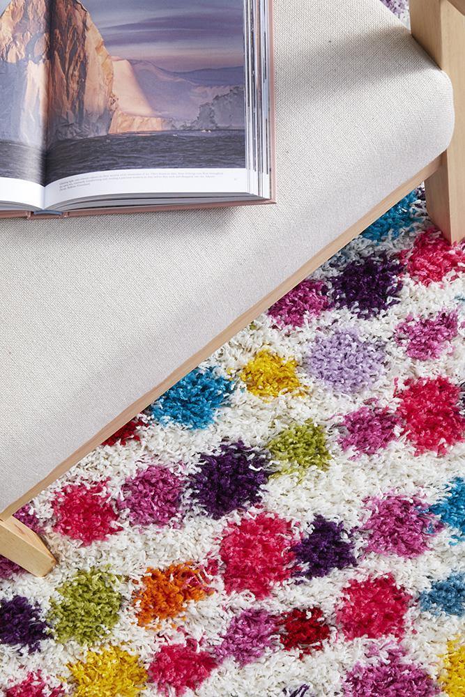 Vegas Dot Multi Rug - Cozy Rugs Australia