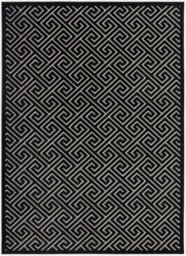 York Alice Black & Gold Rug - Cozy Rugs Australia