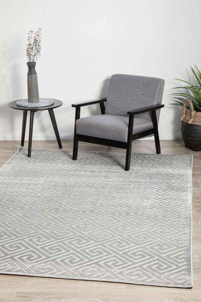 York Alice Silver Rug - Cozy Rugs Australia