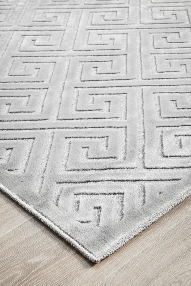 York Alice Silver Rug - Cozy Rugs Australia