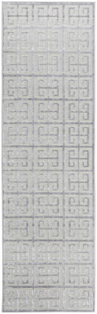 York Brenda Silver Runner Rug - Cozy Rugs Australia