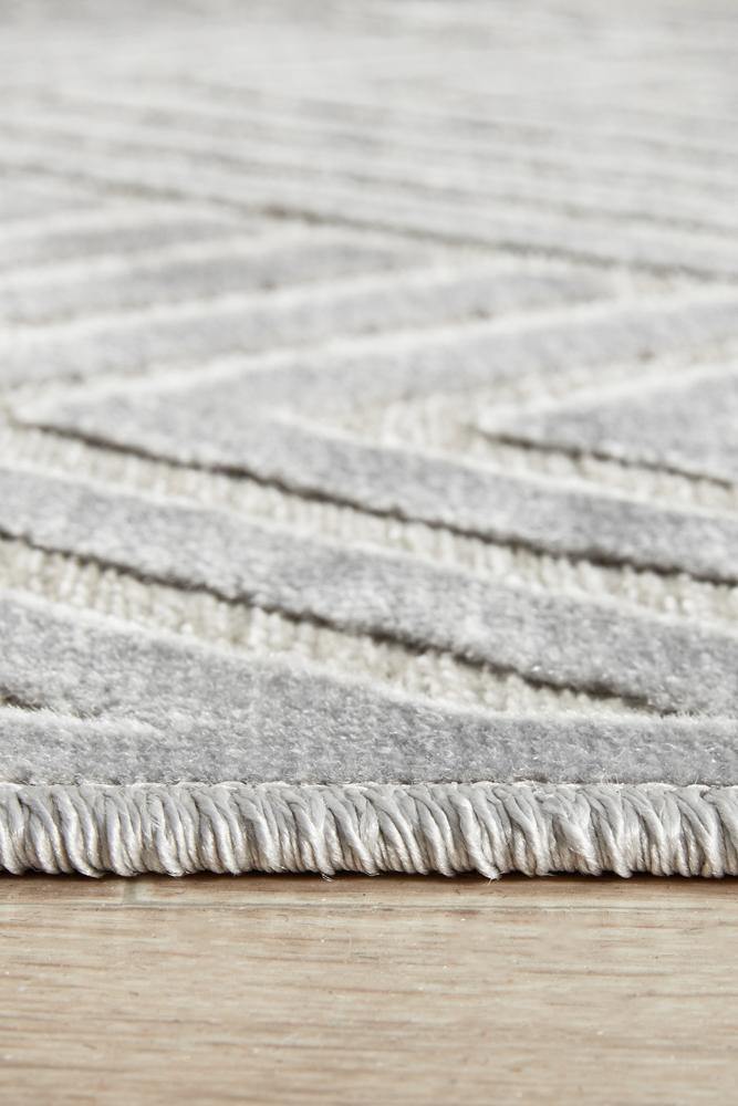 York Cindy Silver Runner Rug - Cozy Rugs Australia