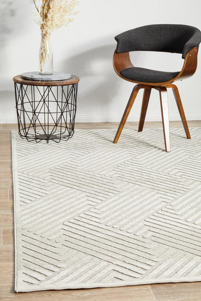 York Cindy Natural White Rug - Cozy Rugs Australia