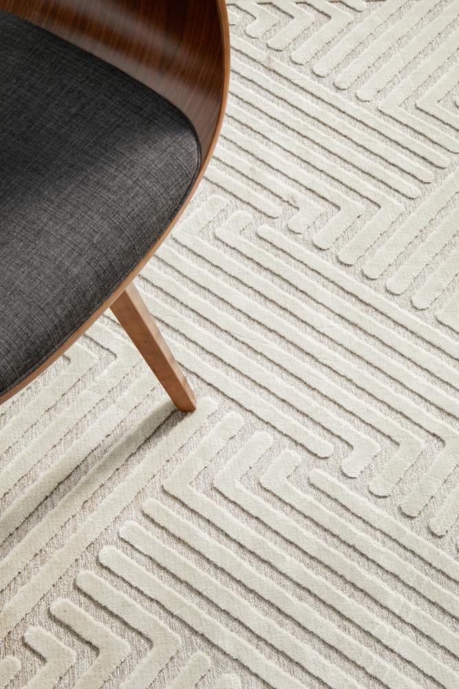 York Cindy Natural White Rug - Cozy Rugs Australia